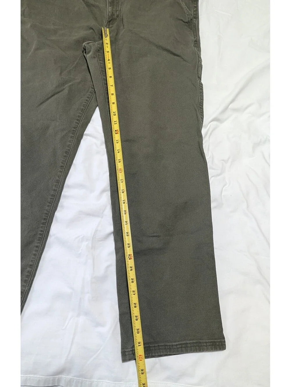 Legendary Outfitters Men's Canvas Pants 36x32 Olive Green Relaxed Fit